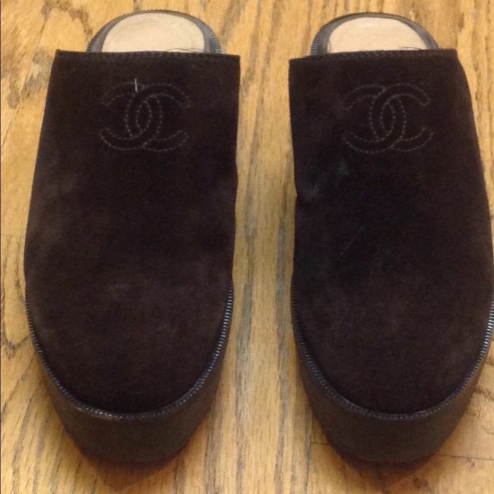 Chanel Suede Mules / Clogs in Brown